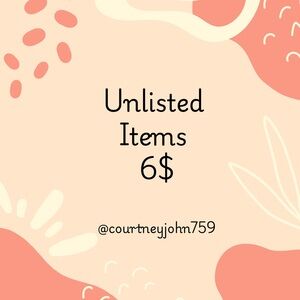 UNLISTED ITEMS FOR LIVE SHOW 6$